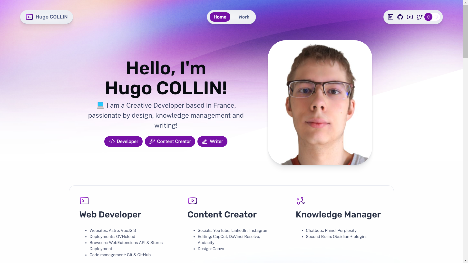 Personal website